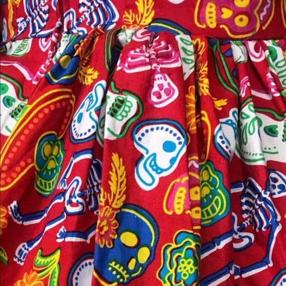 1950’s Style dia los muertos Skull Dress - Picture 6 of 8